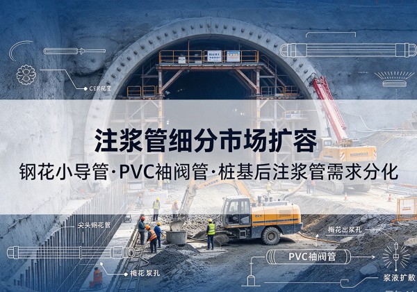 顺德注浆管细分市场扩容，隧道钢花小导管、PVC 袖阀管、桩基后注浆管需求分化